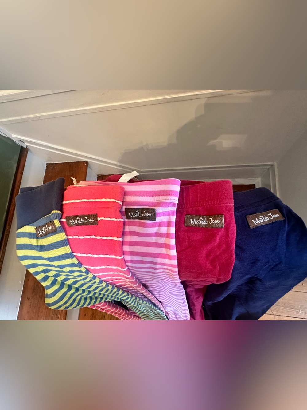 Matilda Jane Lot of 5 pairs of Leggings multi color all size 12
